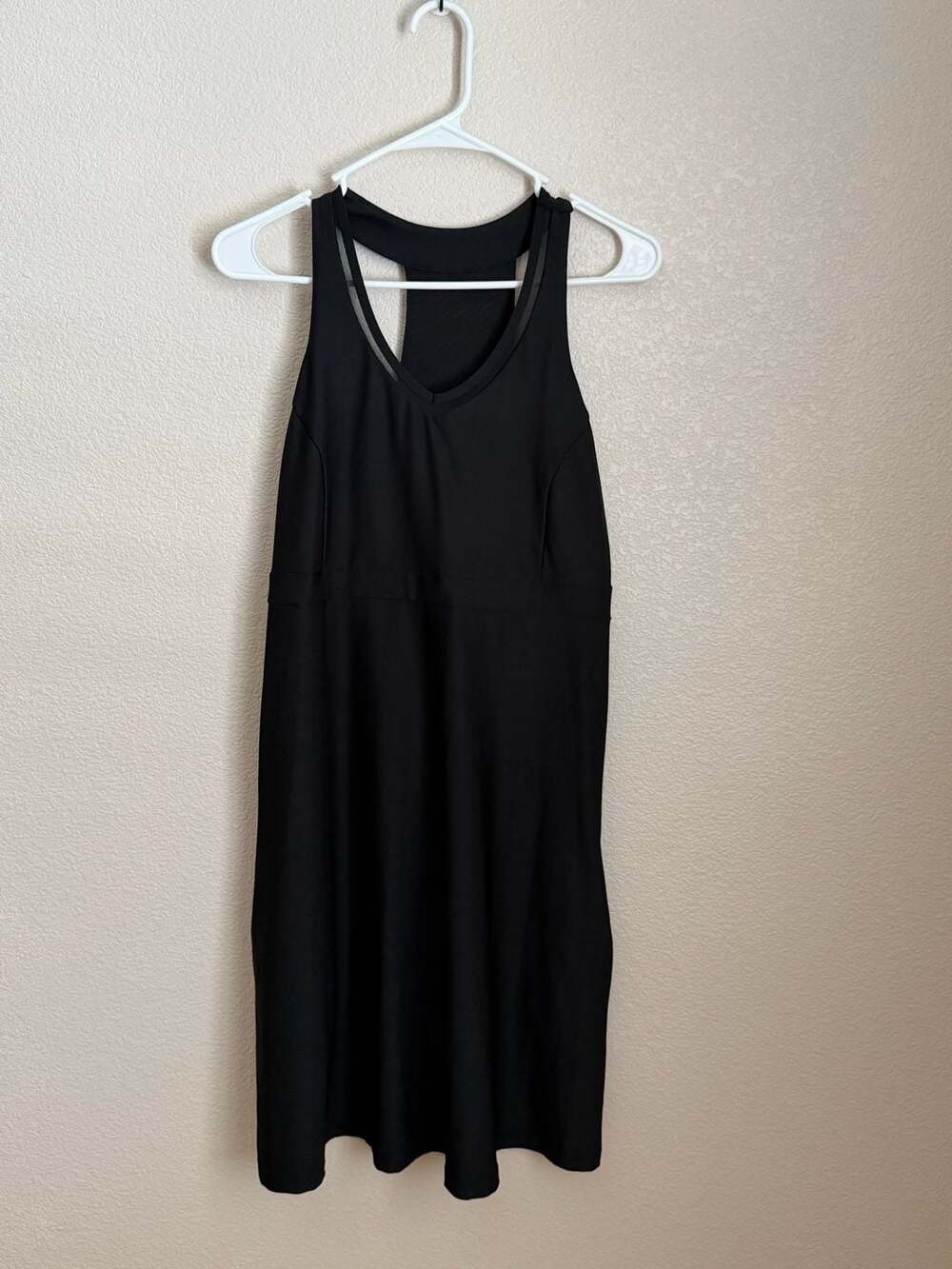 Mondetta Performance + Luxury Black Sleeveless Racerback Athletic Dress